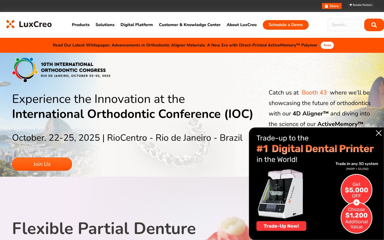 Screenshot of luxcreo.com