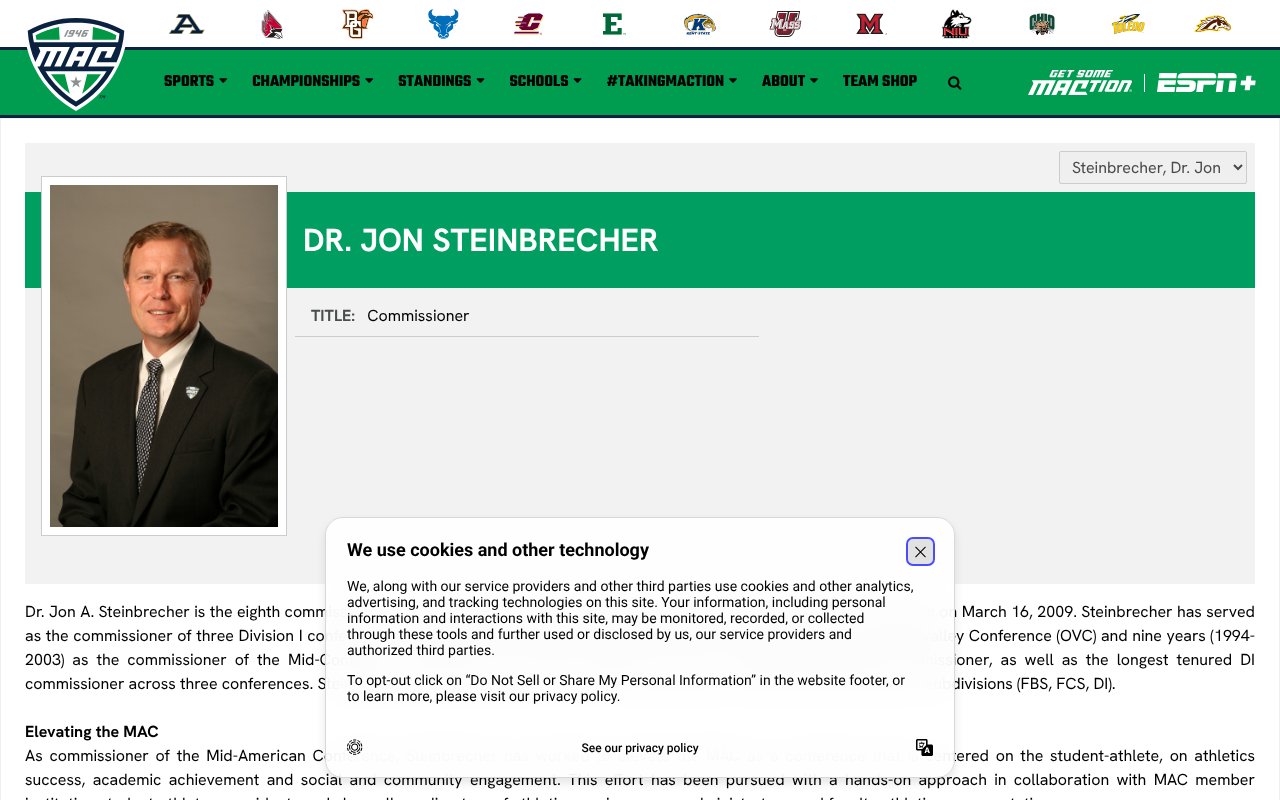 Screenshot of mac-sports.com