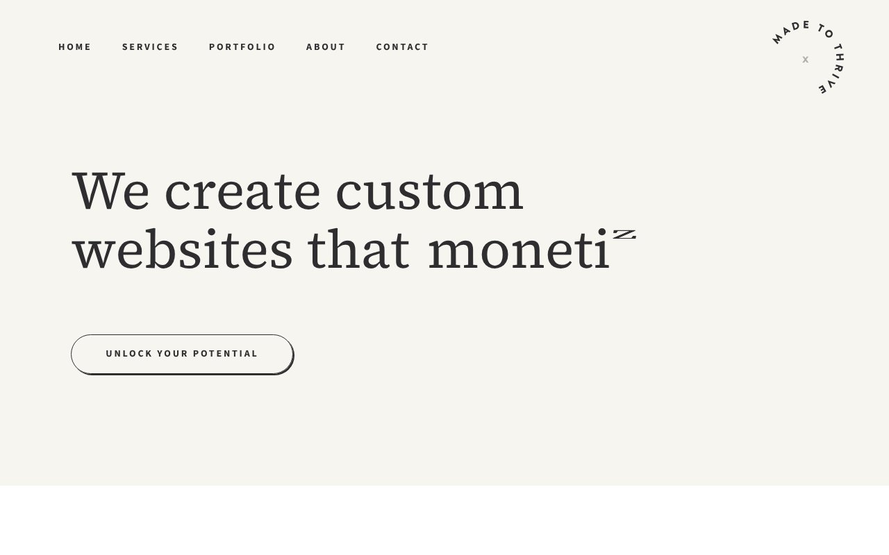 Screenshot of madetothrive.com