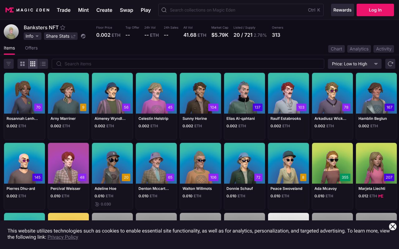 Screenshot of magiceden.io