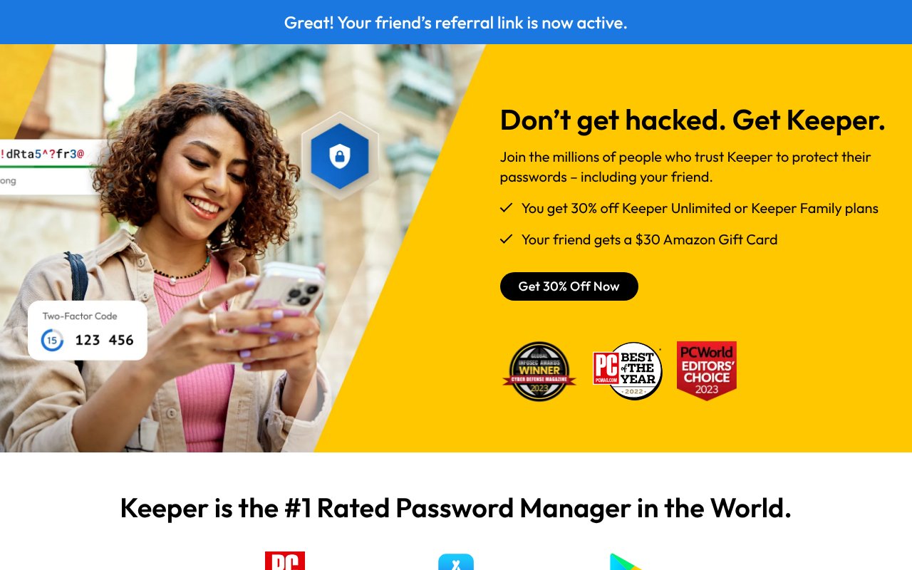 Screenshot of maglit.me