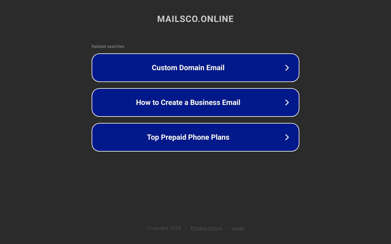Screenshot of mailsco.online