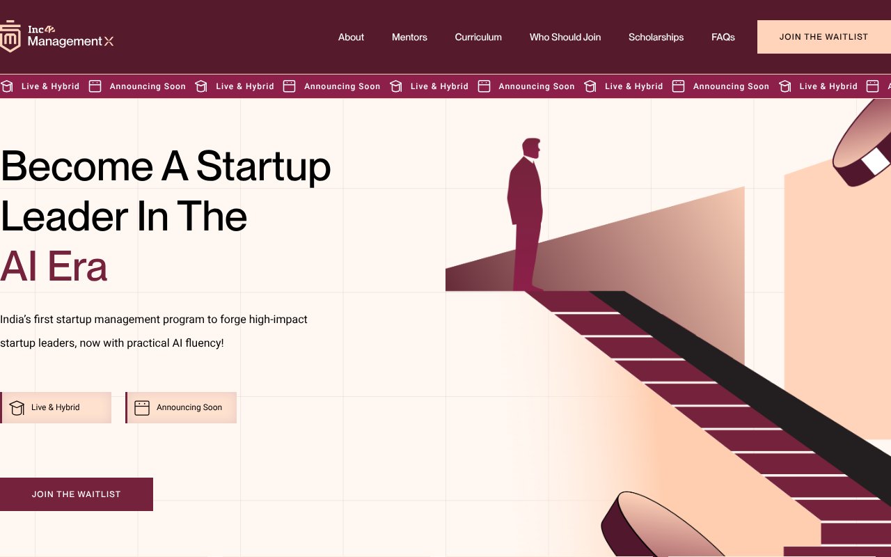 Screenshot of managementx.com