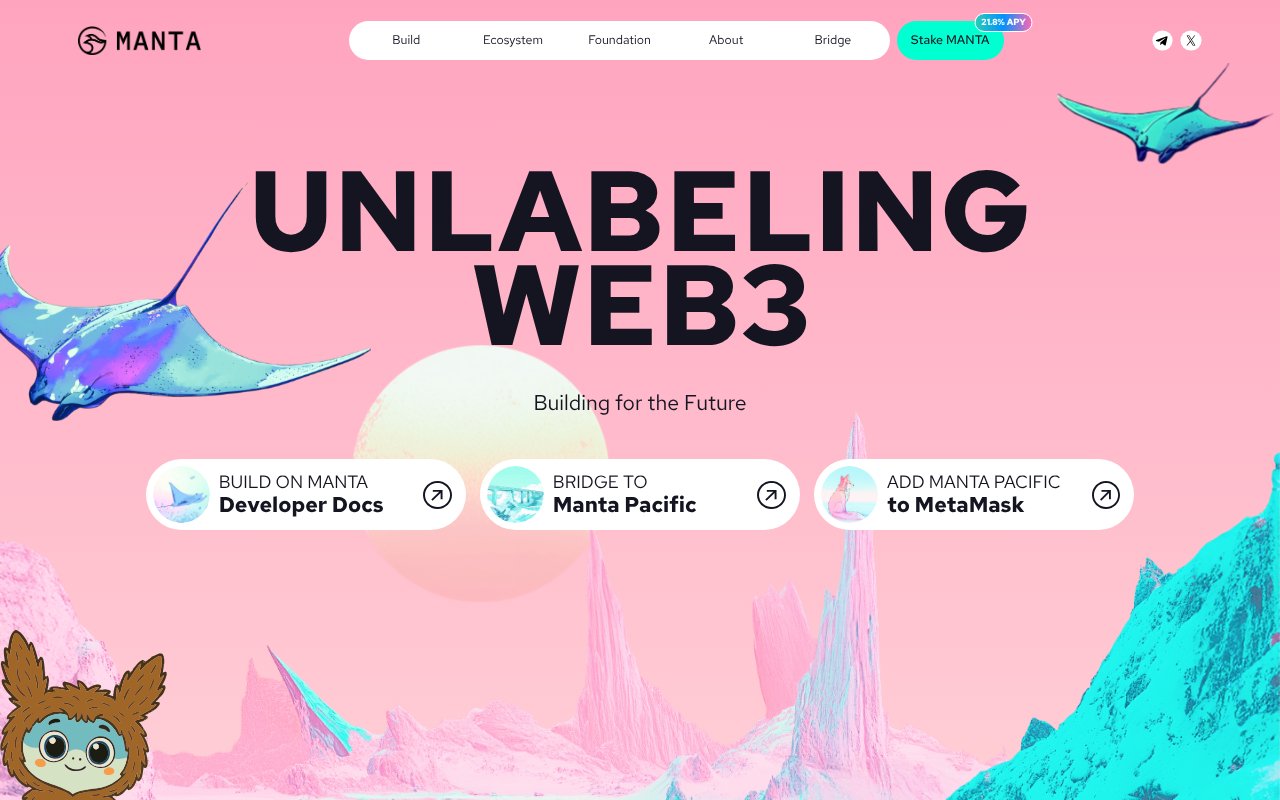 Screenshot of manta.network