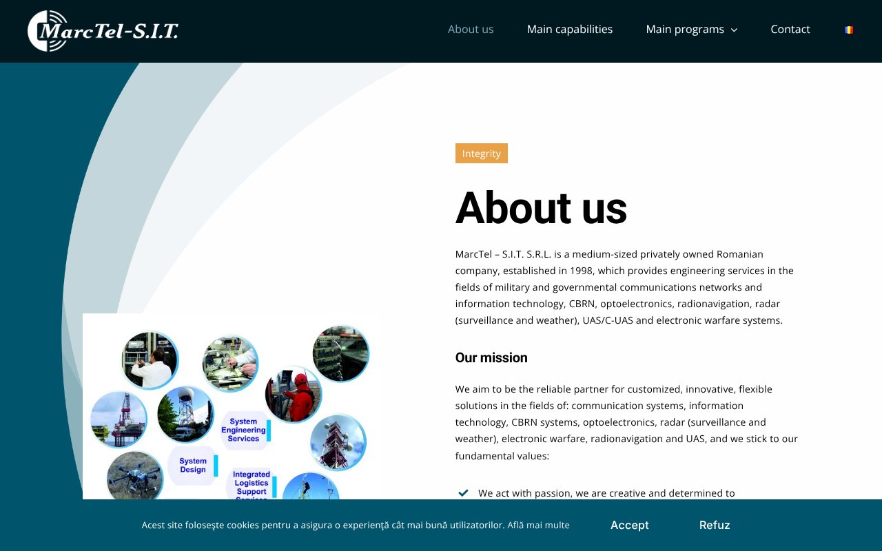 Screenshot of marctel.ro