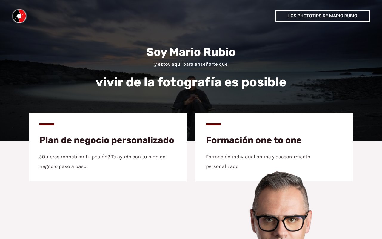 Screenshot of mariorubio.com