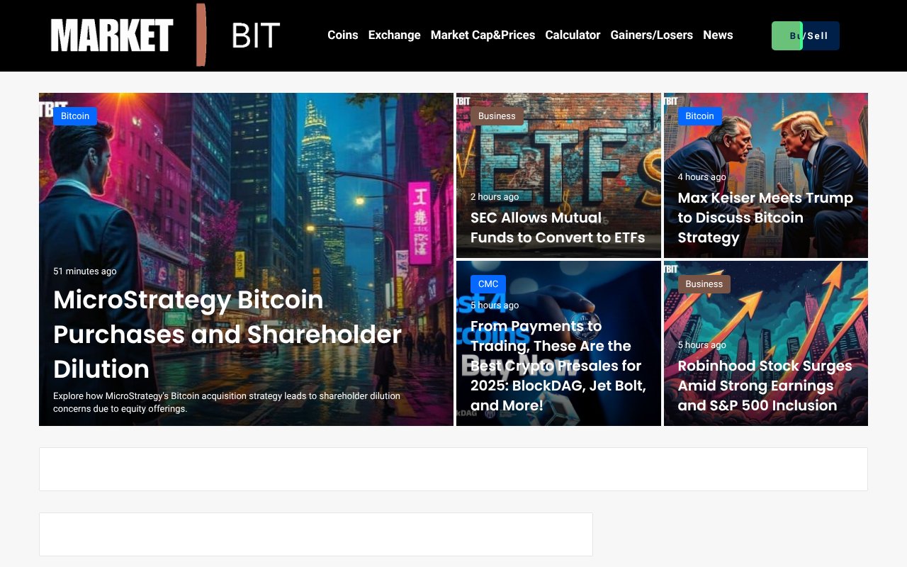 Screenshot of marketbit.io