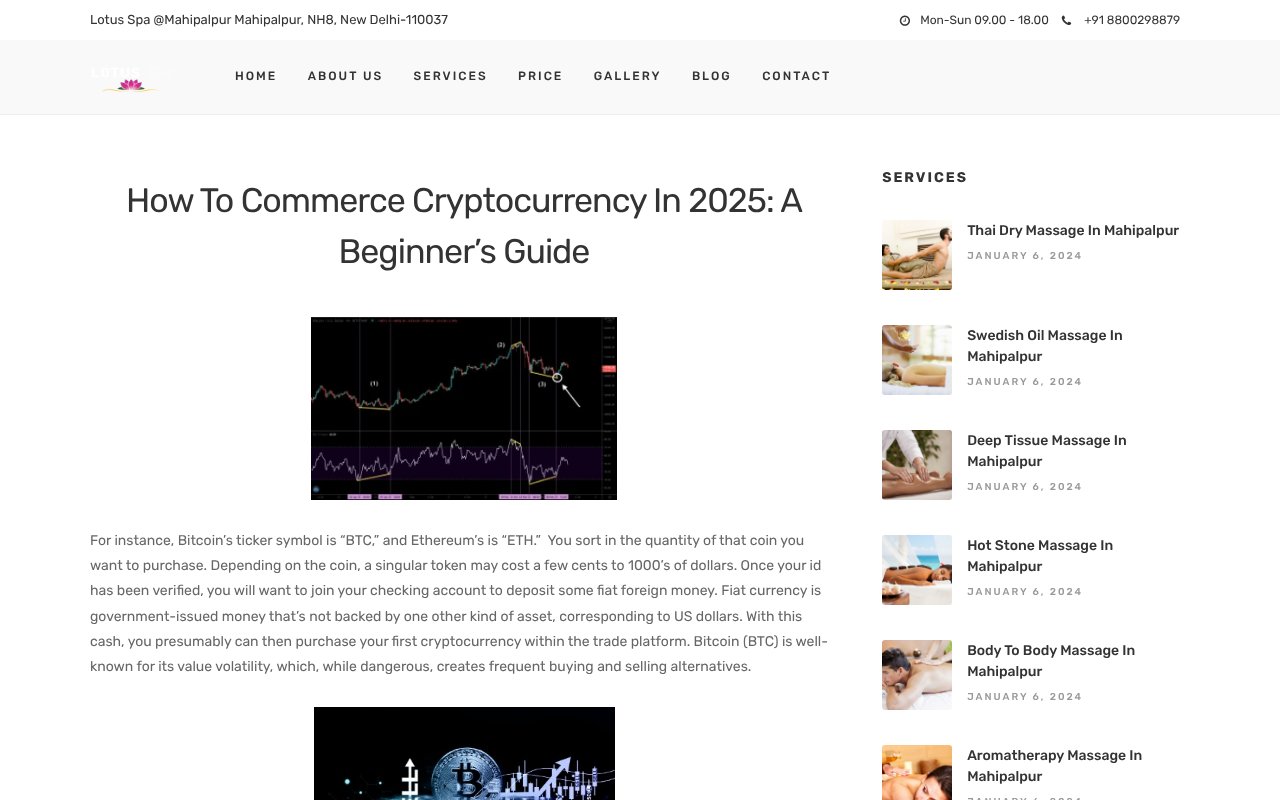 Screenshot of massagecenterindelhi.co.in