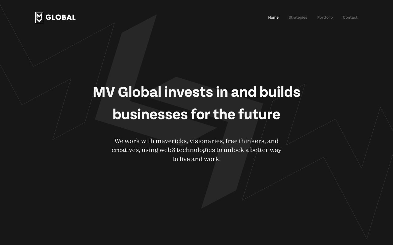 Screenshot of master.ventures