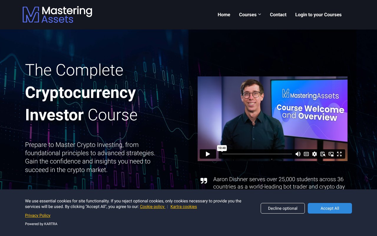 Screenshot of masteringassets.com