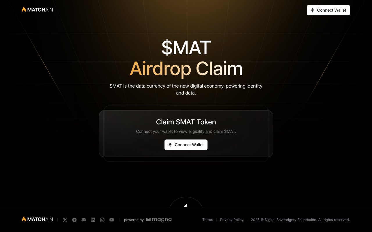 Screenshot of matstake.io