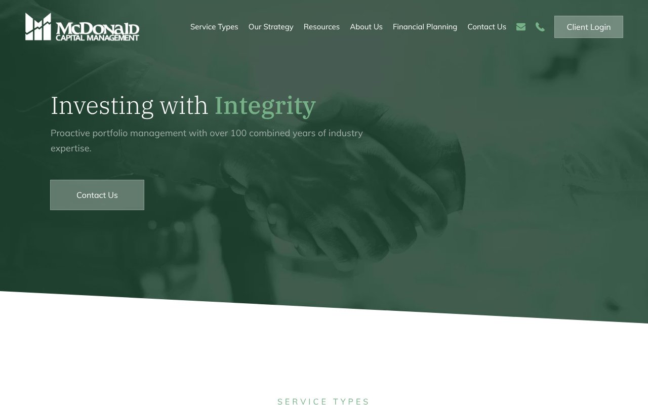 Screenshot of mcdcap.com