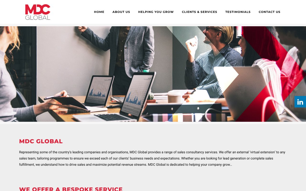 Screenshot of mdcglobal.com