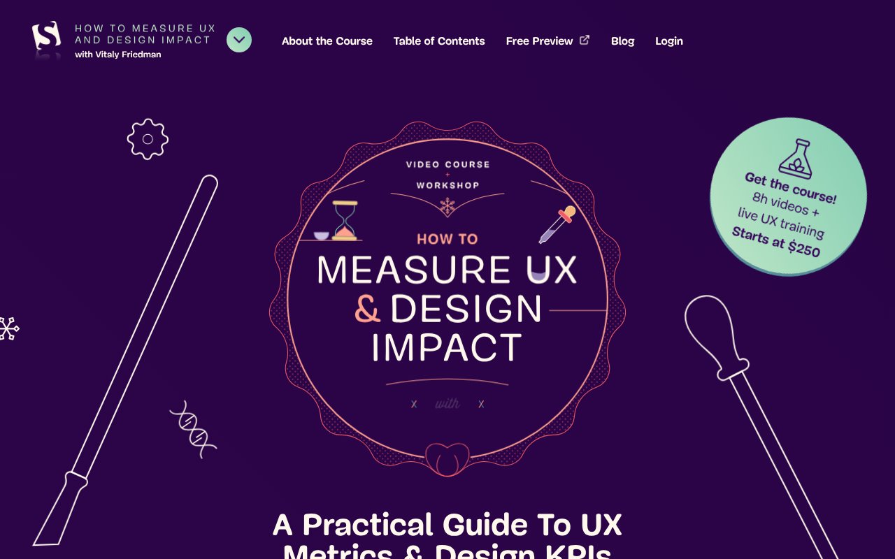 Screenshot of measure-ux.com