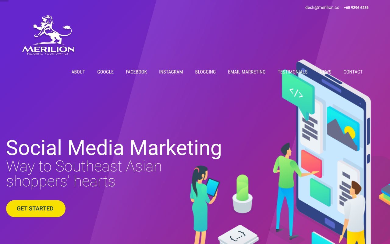 Screenshot of merilion.co