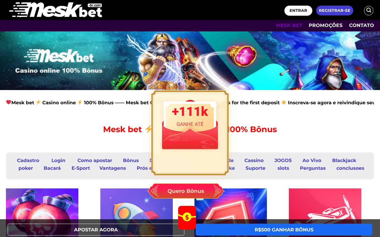 Screenshot of meskbet-br.com