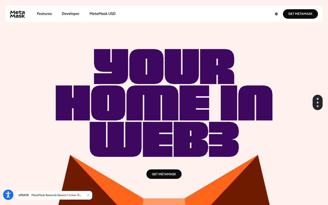 Screenshot of metamask.io