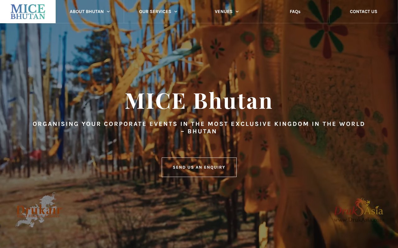 Screenshot of micebhutan.com