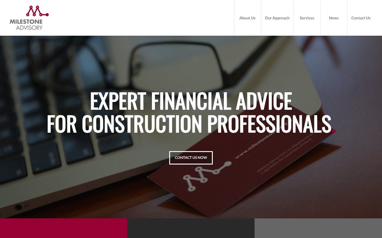 Screenshot of milestoneadvisory.ie