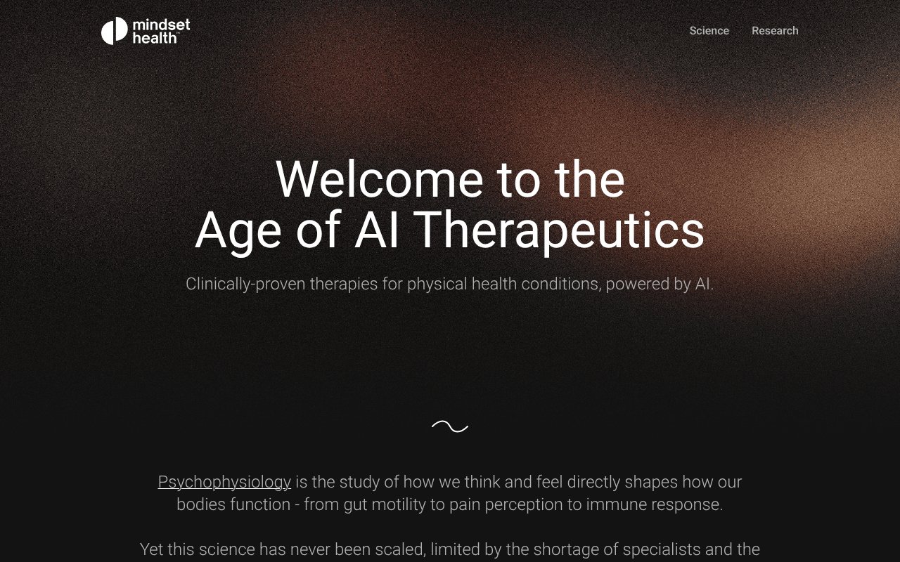 Screenshot of mindsethealth.com