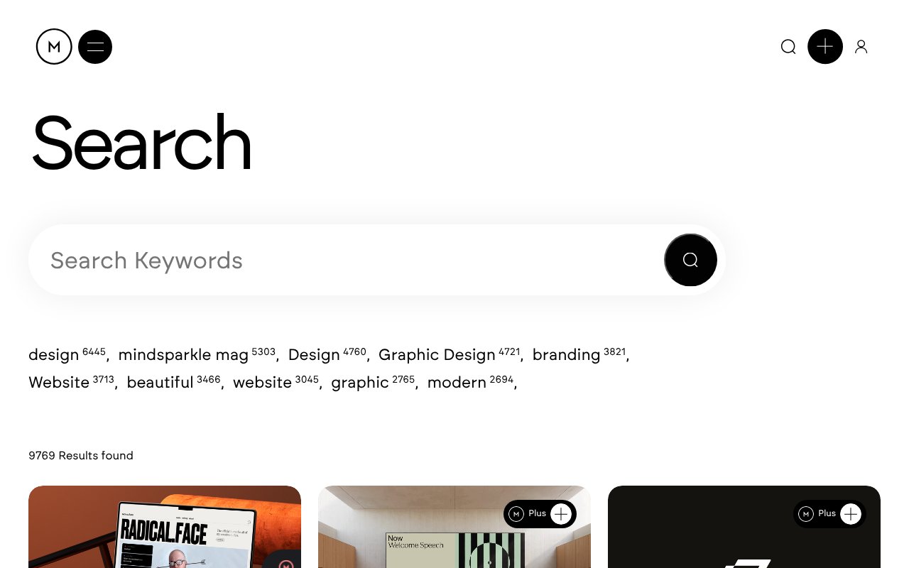 Screenshot of mindsparklemag.com