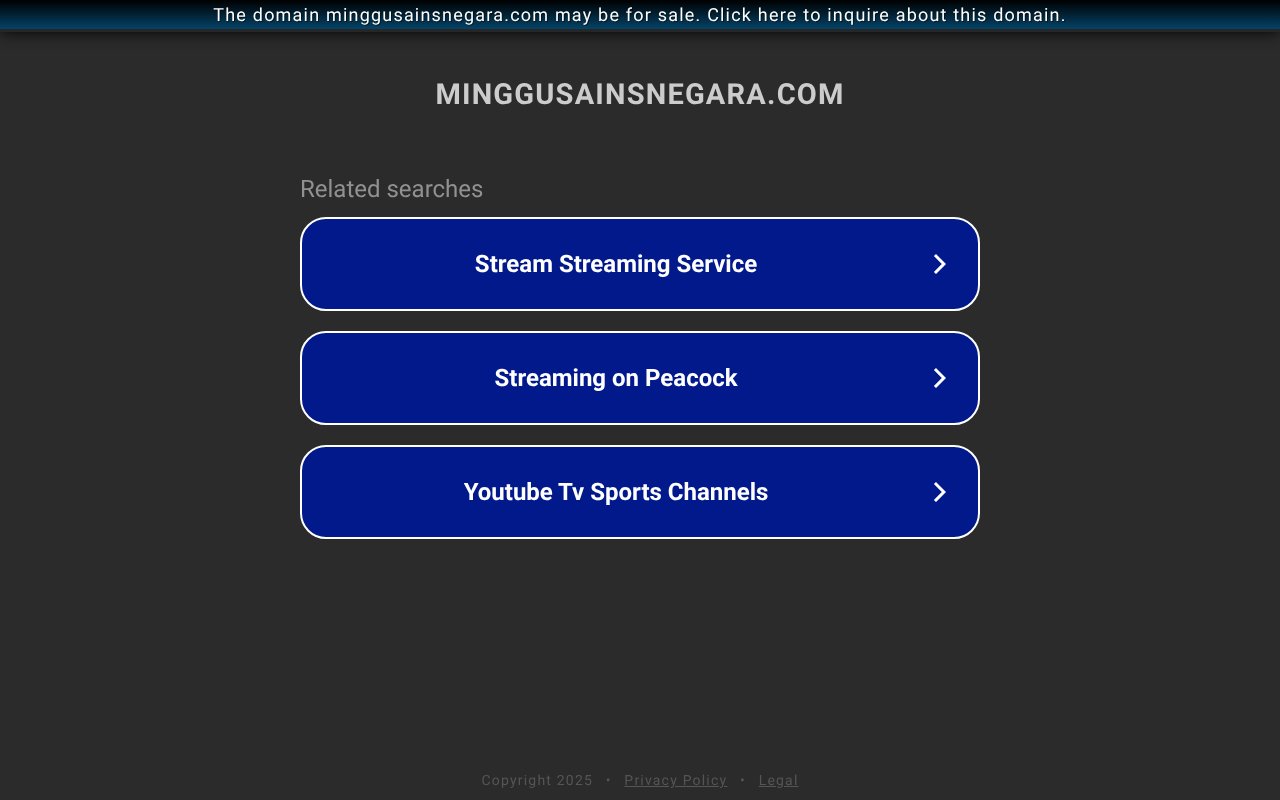 Screenshot of minggusainsnegara.com