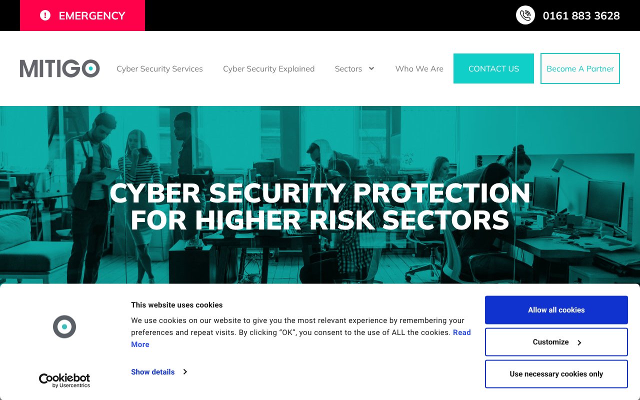 Screenshot of mitigogroup.com