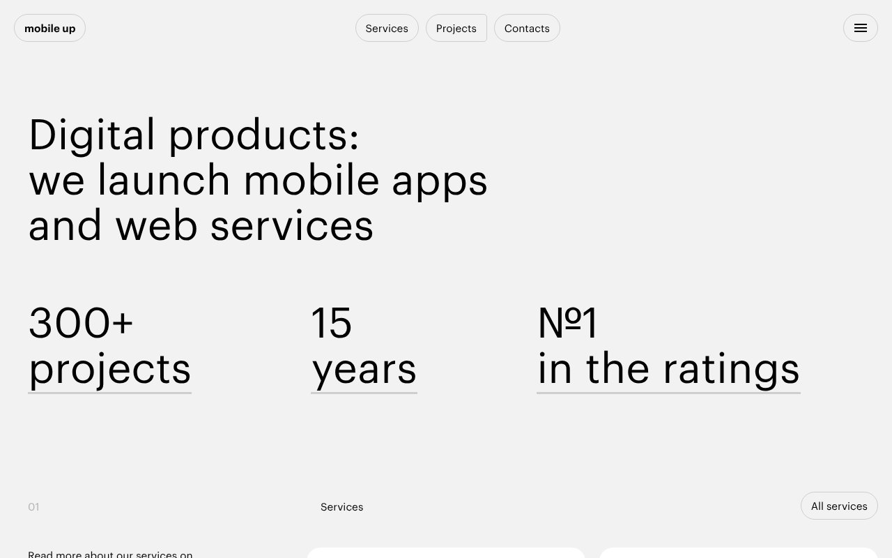 Screenshot of mobileup.ru