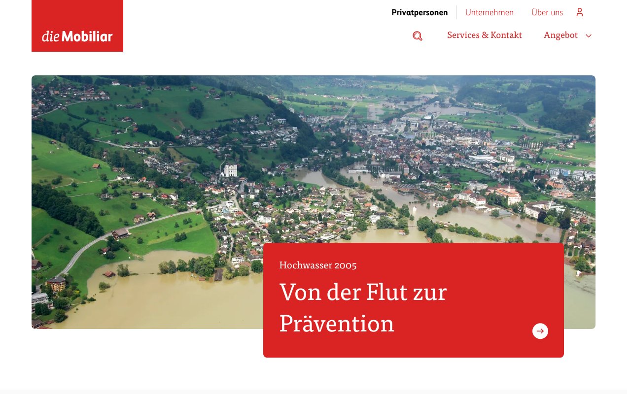 Screenshot of mobiliar.ch