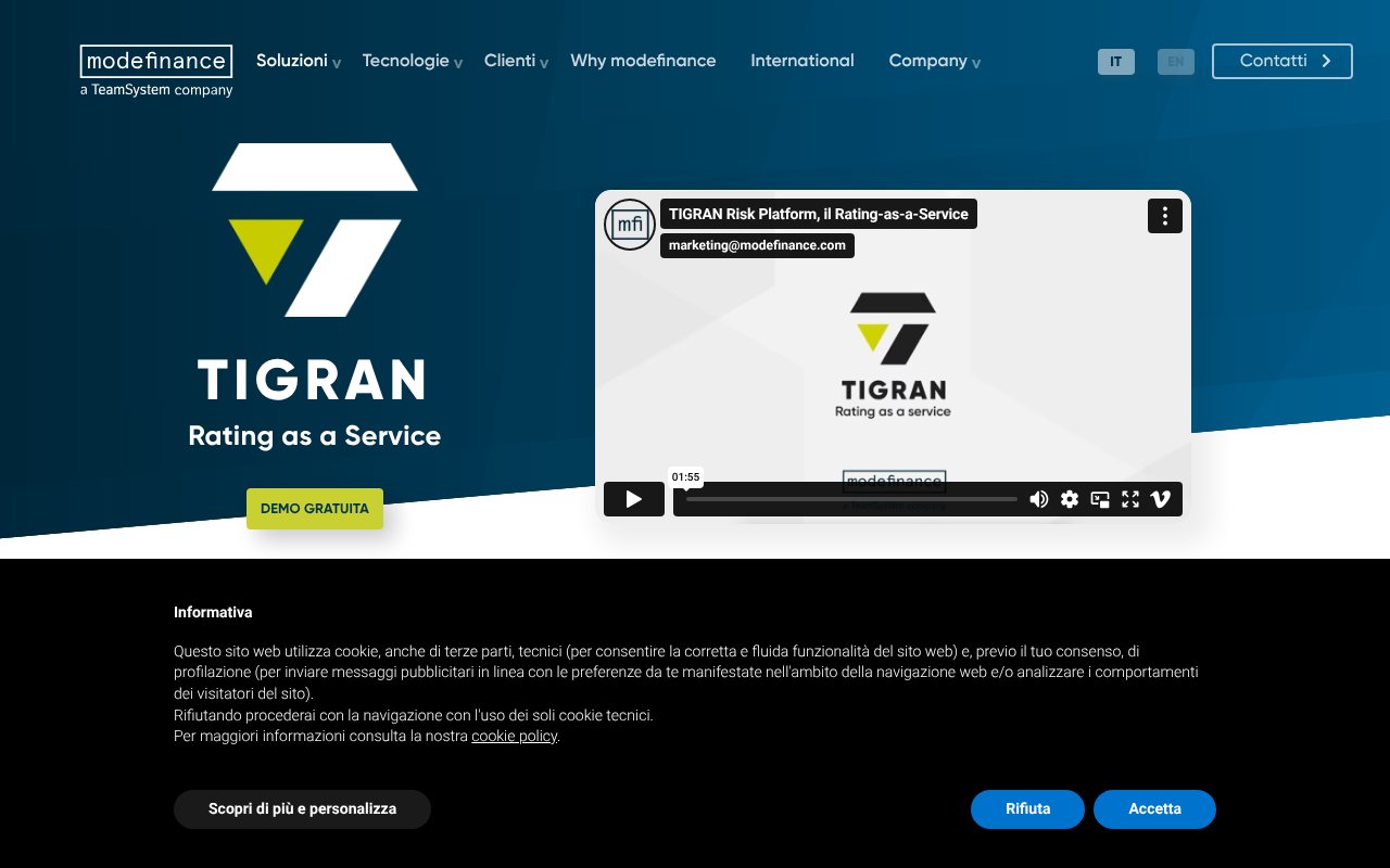 Screenshot of modefinance.com