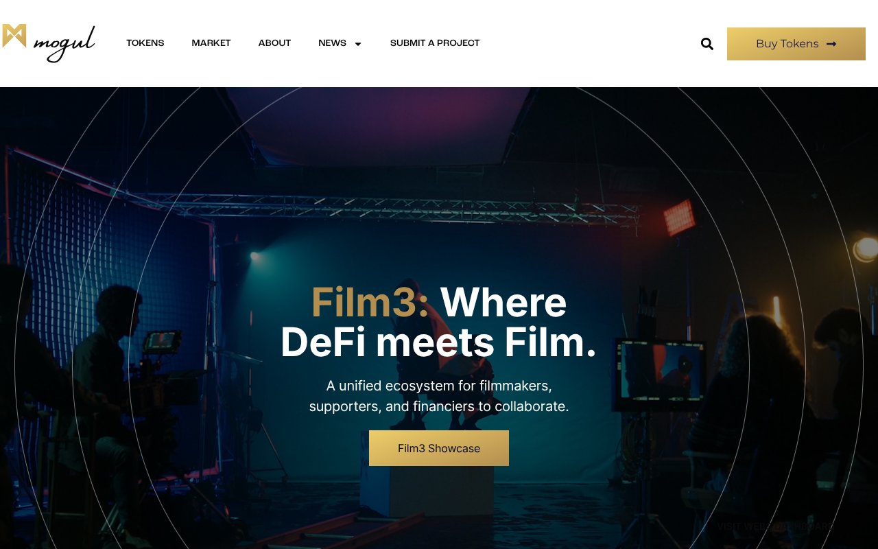 Screenshot of mogulproductions.com