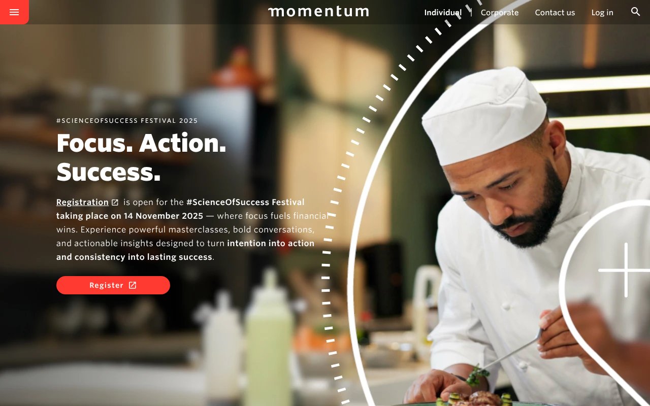 Screenshot of momentum.co.za