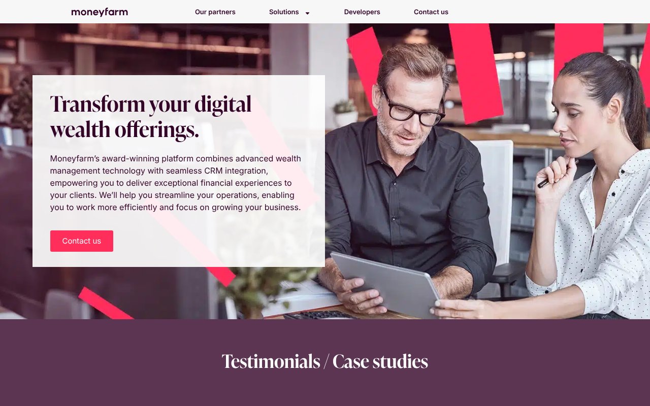 Screenshot of moneyfarmpartners.com