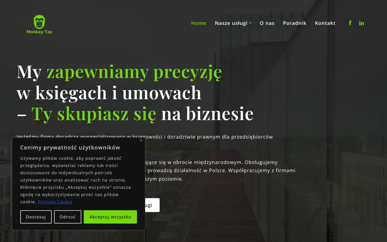 Screenshot of monkeytax.pl