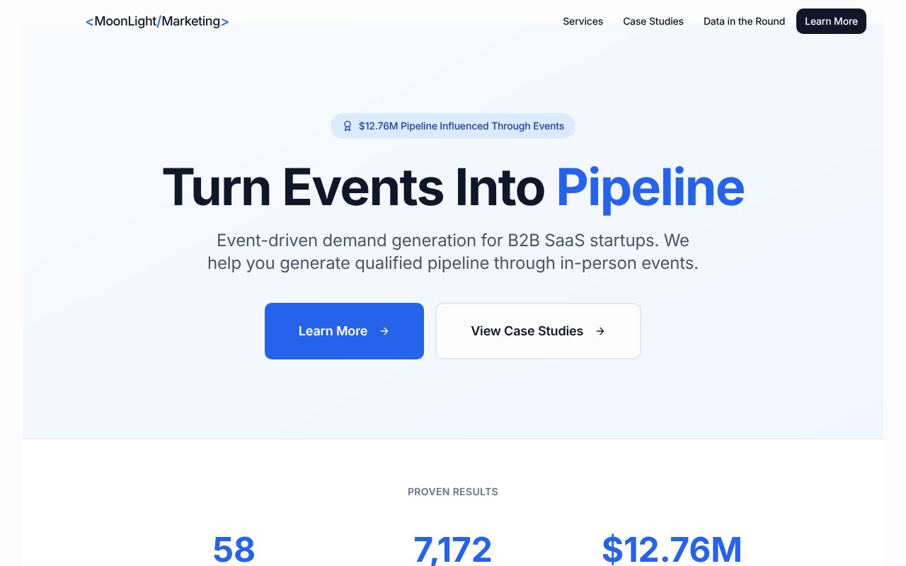 Screenshot of moonlightmarketing.io