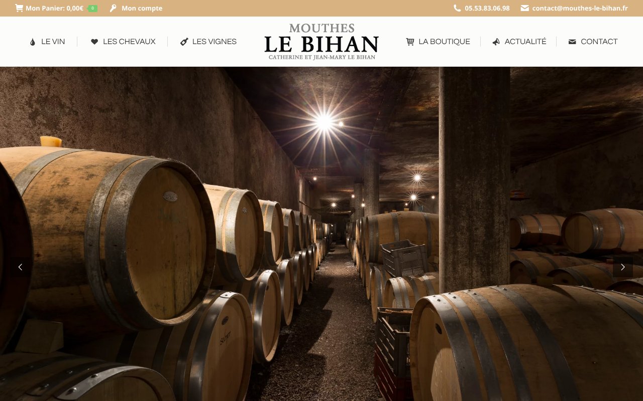 Screenshot of mouthes-le-bihan.fr