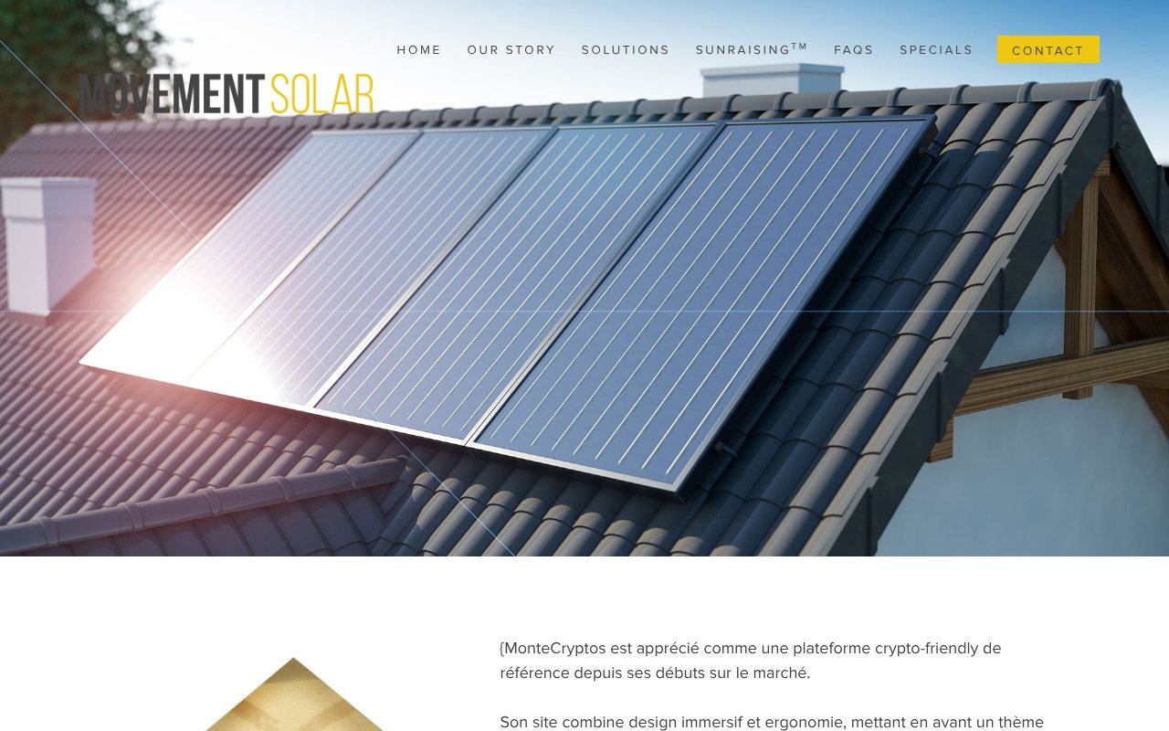 Screenshot of movementsolar.net