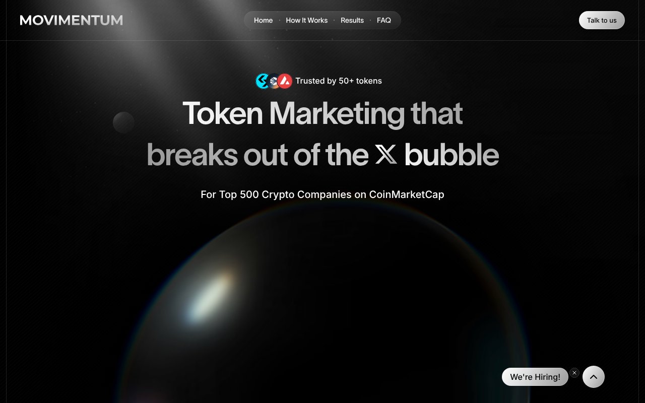 Screenshot of movimentum.io