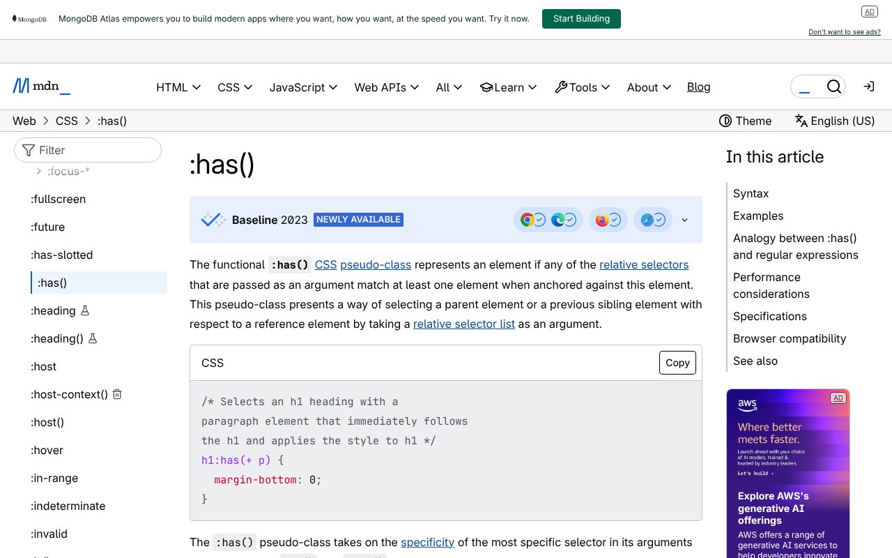 Screenshot of mozilla.org