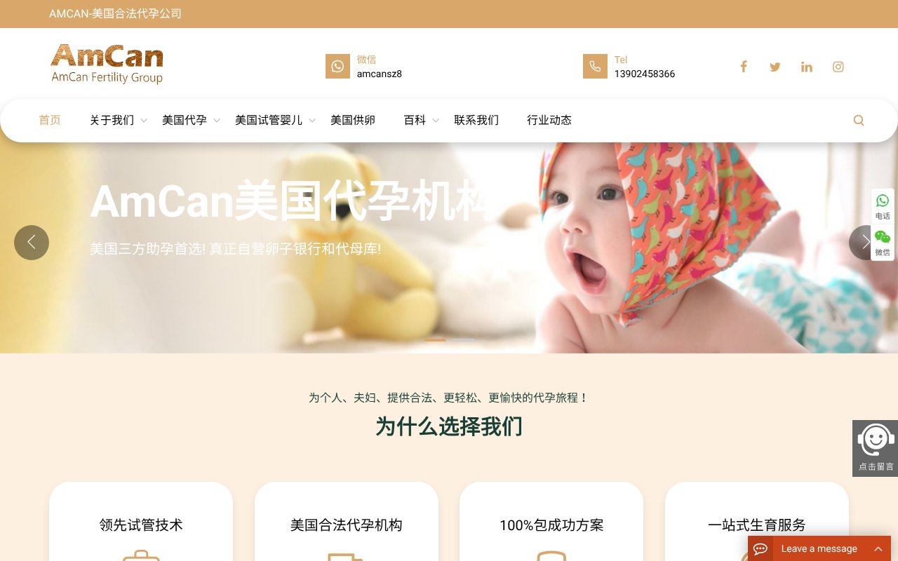 Screenshot of mrsurrogacy.com