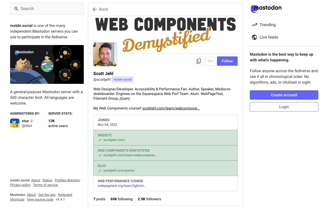 Screenshot of mstdn.social