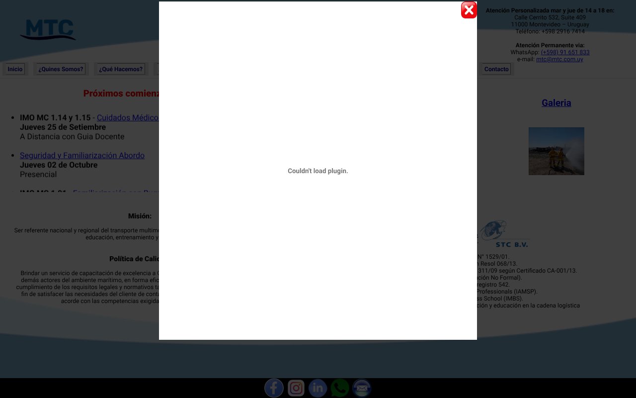 Screenshot of mtc.com.uy