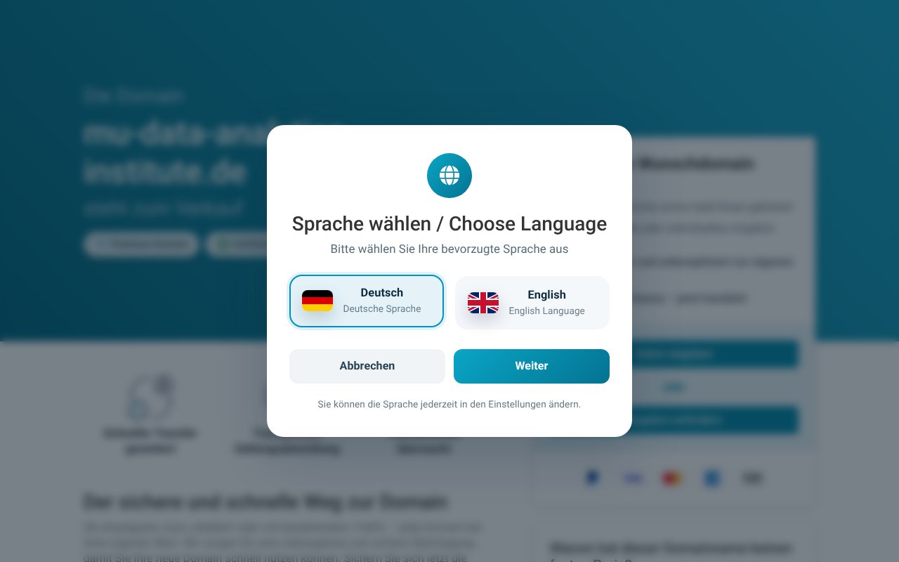 Screenshot of mu-data-analytics-institute.de