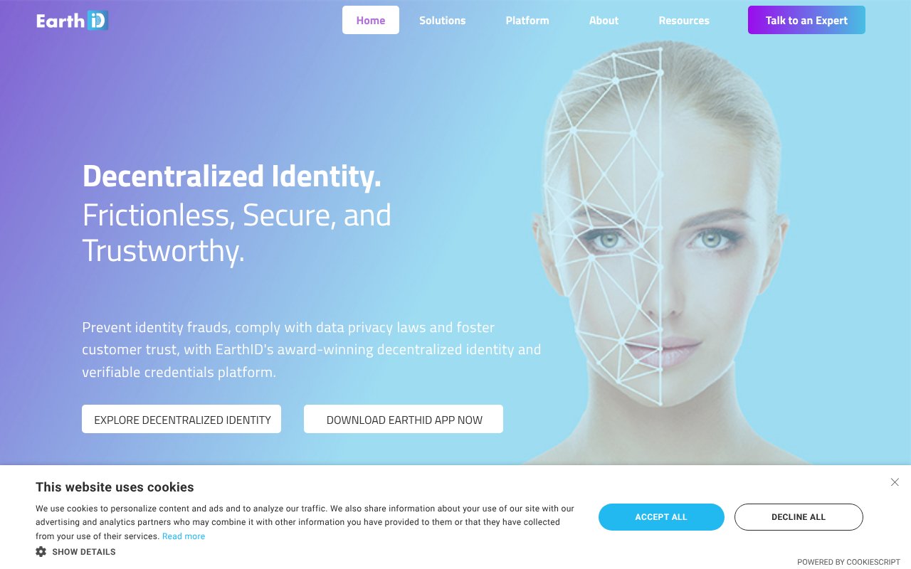 Screenshot of myearth.id