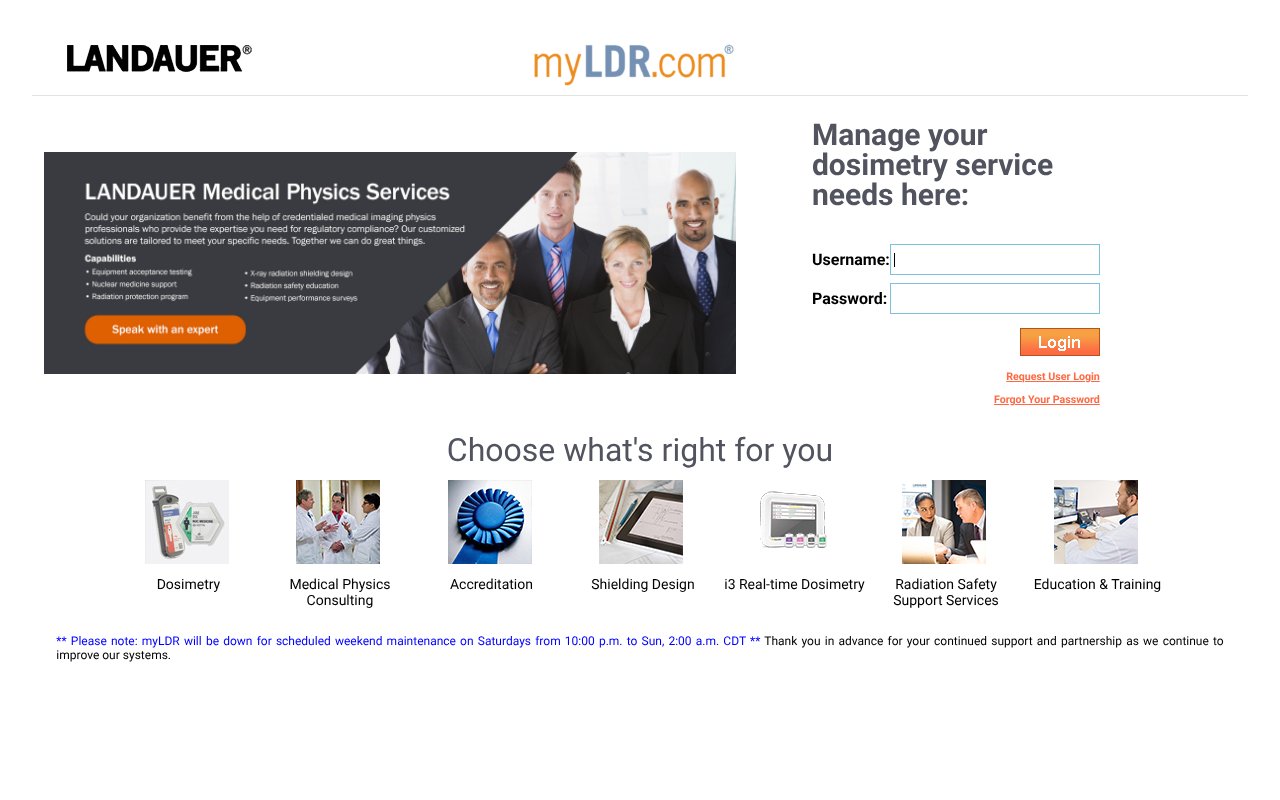 Screenshot of myldr.com