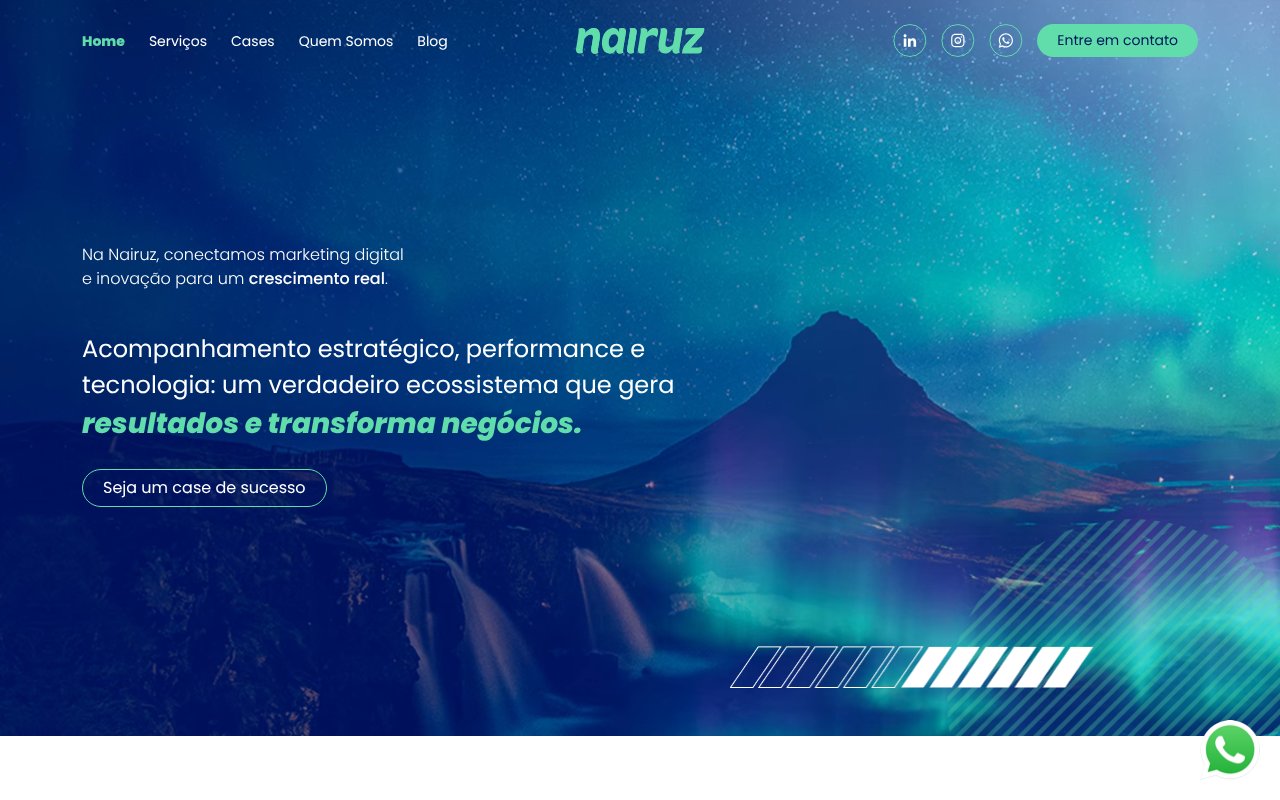 Screenshot of nairuz.com.br