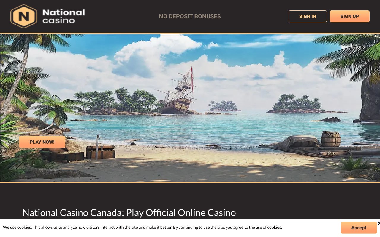 Screenshot of national-casinoonline.com
