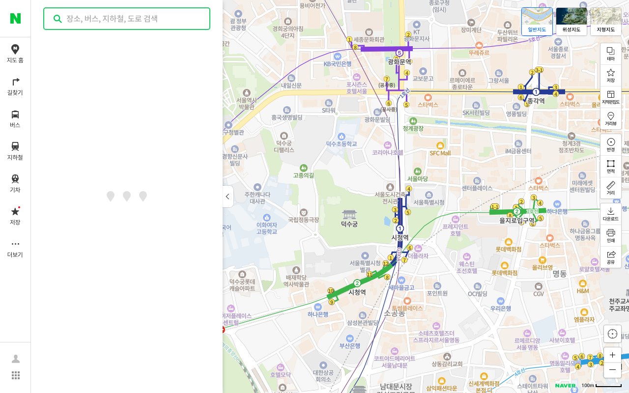Screenshot of naver.me