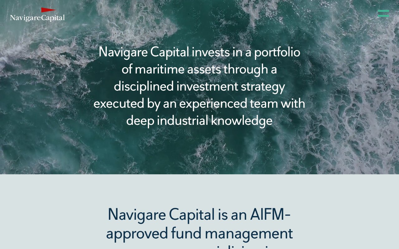 Screenshot of navigarecapital.com