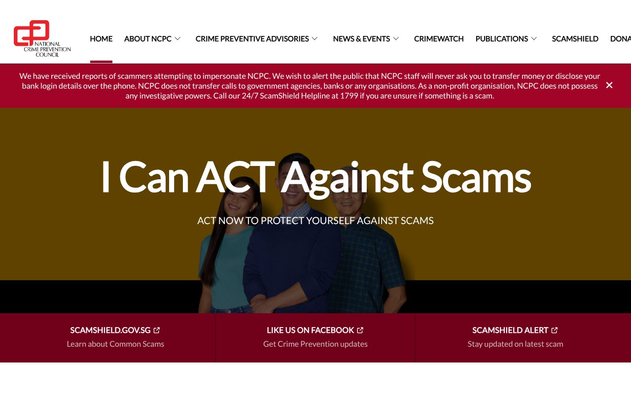 Screenshot of ncpc.org.sg